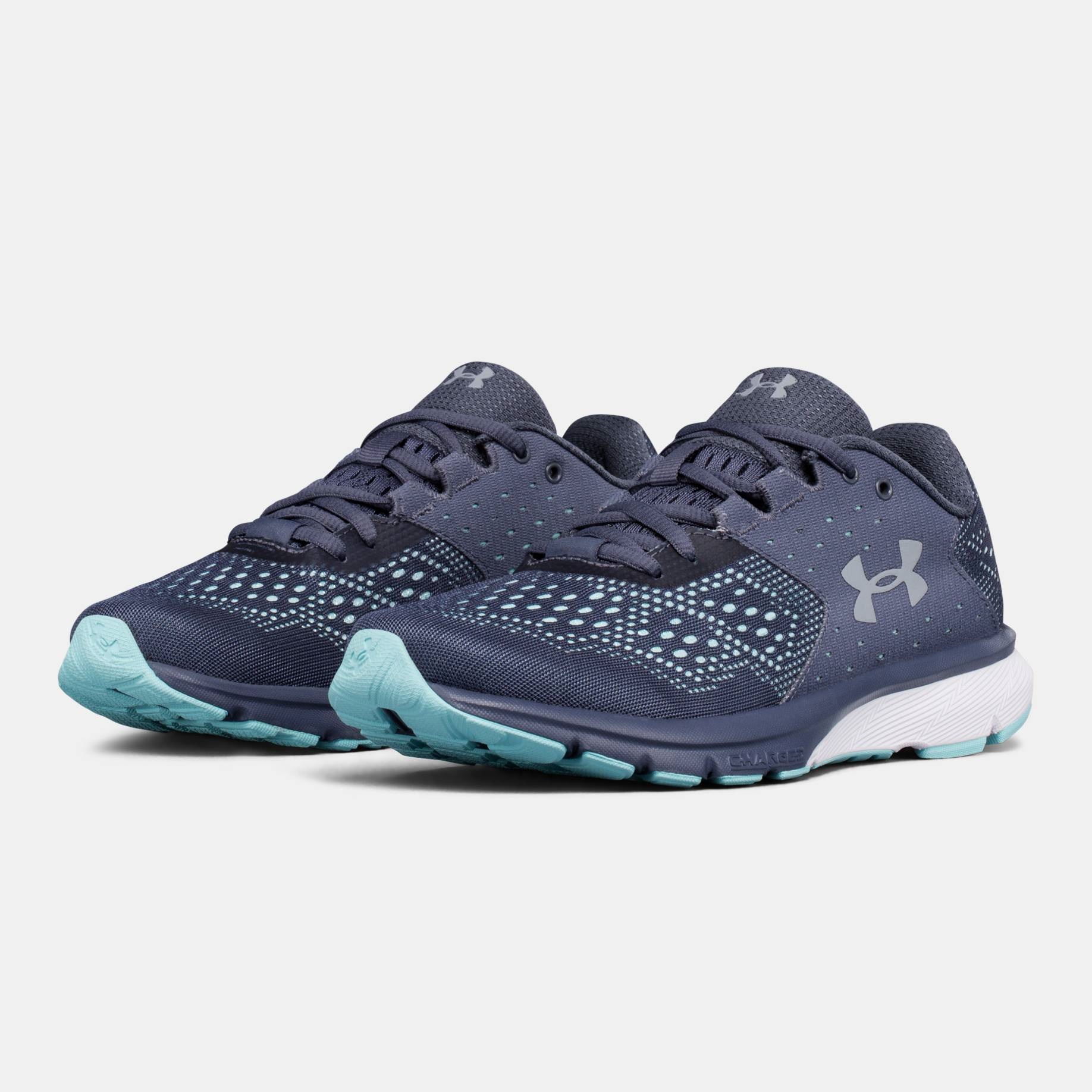 Under Armour Charged Rebel Trainers Women's Running Shoes Sports Sneakers 