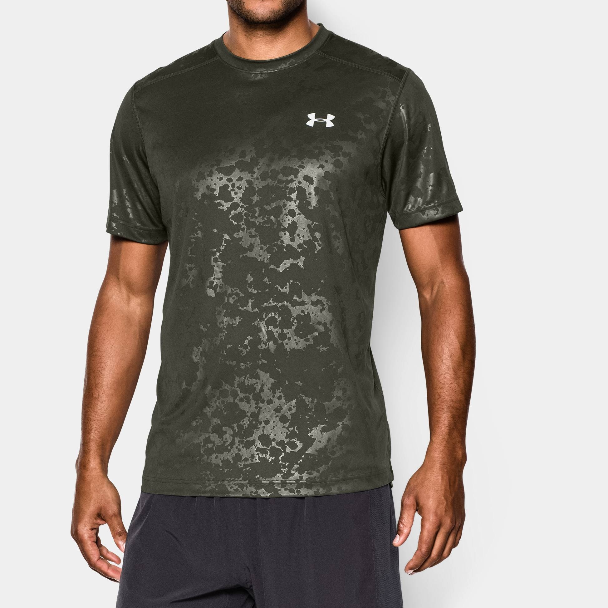 Under Armour Coldblack Running T-Shirt Laufshirt schwarz Sonnenschutzfaktor 30 