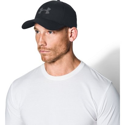 Under Armour Men's Curved Brim Stretch Fit Hat MD/LG White 