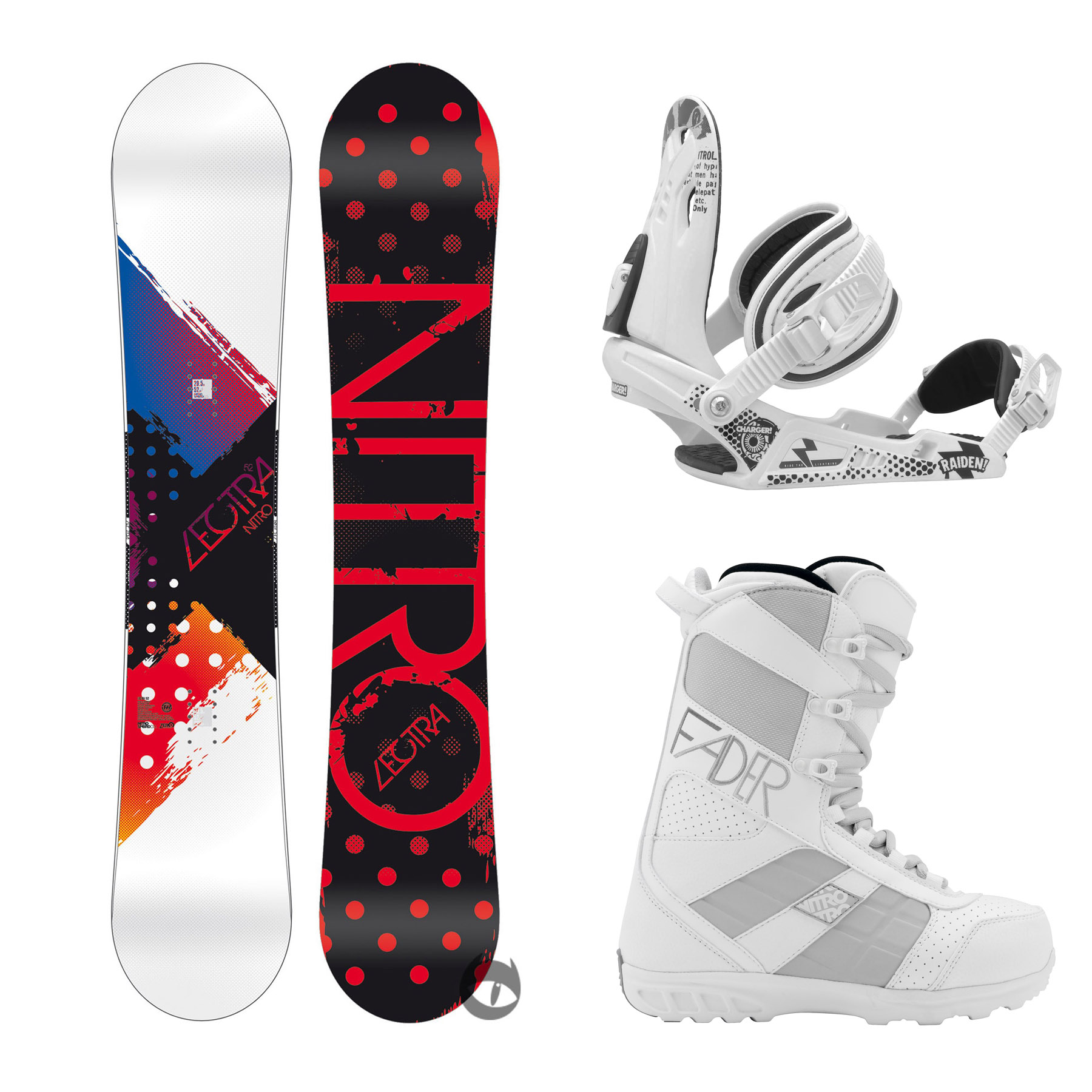 Nitro Snowboards Lectra 19 All Mountain Girls Snowboard pour