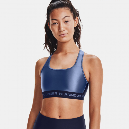 Clothing - Under Armour Armour Mid Crossback Matte/Shine Sports Bra 2612 | Fitness 
