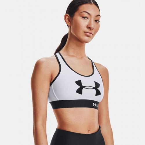 Clothing - Under Armour Armour Mid Keyhole Graphic Sports Bra 4333 | Fitness 