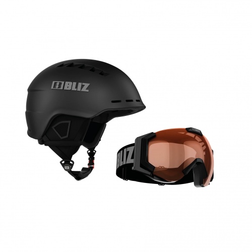 Snowboard Helmet	 - Bliz Set Head Cover + Carver | Snowboard 